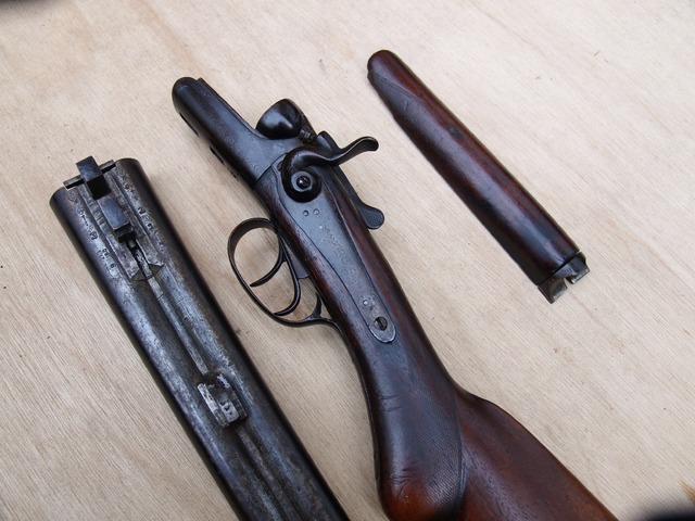 For Sale - Antique LR Double Barrel Shotgun, 2 Shot, 12 Gauge - Gungle