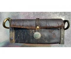 Revolutionary War Era Cartridge Pouch Belly Box 1812 Flintlock Brown Bess