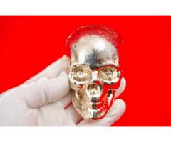 .999 Fine Silver Skull 1-Kilo 32.15oz