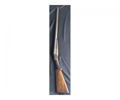 1890 - W & C SCOTT MONTE CARLO SIDE BY SIDE SHOTGUN 12ga