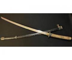 WWII JAPANESE ARMY SWORD -OFFICER Gunto -SAMURAI Collection