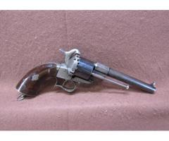 Antique Civil War Era Lefaucheux 1854 12 mm Pin Fire Revolver