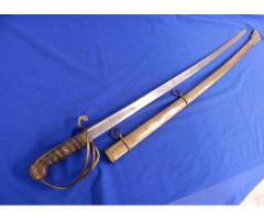 1834 US Dragoons Marked Massachusetts Contract Sword with Scabbard