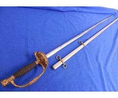 1870s US Springfield Armory Staff & Foot Officers Sword with Scabbard