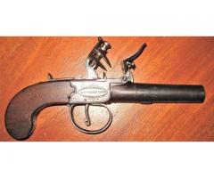 Holmes, Liverpool Flintlock, Box Lock Pistol, Muzzleloader, Black Powder