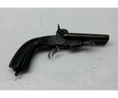 Antique Mid 1800's Paul Berjat Pinfire Cartridge Double Barrel Pistol