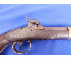 1845 Mexican War Era 54 Caliber Percussion Single Shot Naval Pistol