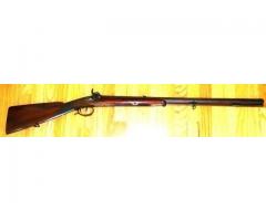 Antique half stock Jaeger rifle. Tapered / Flared barrel Marked I Beutter