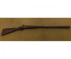 Massive antique English 10 gauge Clabrough Bros London percussion shotgun