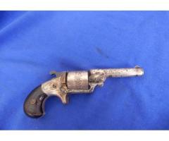 1860s-70 National Arms Co. 32 Teat Fire Pocket Revolver Pistol