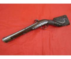 ANTIQUE EUROPEAN for TURKISH OTTOMAN MARKET FLINTLOCK BLUNDERBUSS PISTOL