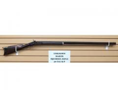 ANTIQUE SQUIRREL RIFLE IN 36 CALIBER BLACK POWDER