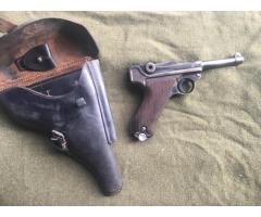 NAZI GERMAN 1938 LUGER RIG-ALL MATCHED