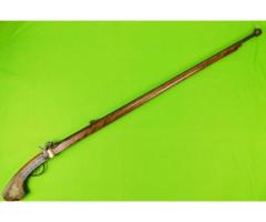 Antique Imperial Japan Japanese 19c Percussion Musket Rifle Dragon Head