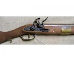 Reproduction Brass Mounted Flint Lock .44 Cal Rifle