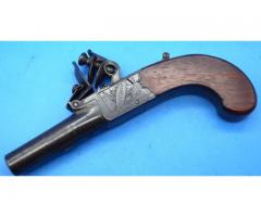 British London Thomas Archer Flint Pocket Pistol Boot Pistol 1776-1807