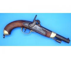 French Chatellerault Arsenal Model 1822 69 cal Percussion Pistol ca. 1857