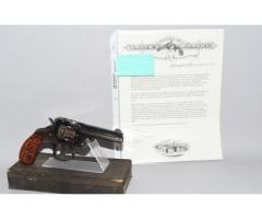 Antique Smith & Wesson S&W 38 DA 2nd Model Top Break Revolver W Box Letter