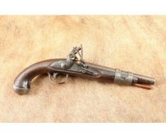 S. North U.S. Model 1816 9” .54 Cal. Flintlock Cavalry Pistol, 1800 Antique