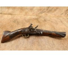 Unknown Engraved Turkish Blunderbuss Flintlock Muzzle Loader Pistol Antique