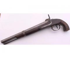 HARPERS FERRY ARSENAL CONVERTED 1844 MUSKET PERCUSSION PISTOL