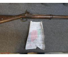 AFGHANISTAN VET BRINGBACK BRITISH PATTERN 1853 ENFIELD MUSKET W/ PAPER