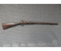 ANTIQUE MUZZLE LOADING 12 GAUGE DOUBLE BARREL HAMMER SHOTGUN