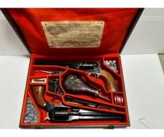 2 Vintage 1970's Black powder Uberti .44 cal revolvers, Unfired in case