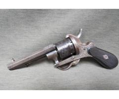 Lefaucheux Style 7mm Pinfire Revolver Antique