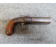 ANTIQUE MARSTON & KNOX NEW YORK .32 CALIBER PEPPERBOX PISTOL