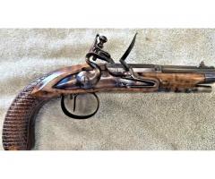 Custom 50 Cal Roby Flintlock Pistol, MBS Barrel, Muzzleloader