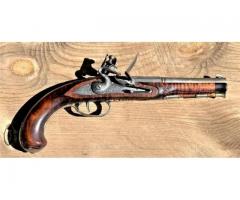 Fine Danish Gentleman's Flintlock Pistol Custom Muzzleloader 50 Caliber