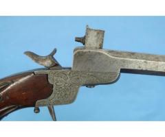 Belgium Liege Parlor Pistol 5.5mm T. J. LHoist Percussion 1853-73 Engraved