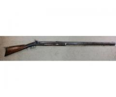 Beautiful J. White Kentucky style heavy barrel buffalo gun 52 caliber 38'