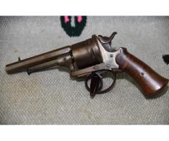 French / Belgian center Fire revolver 380mm/9mm 1880's Nice condition