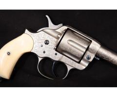 Colt Model 1878 Frontier, Engraved, In The White, 4 Double Action Revolver