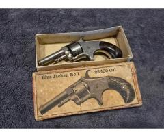 Antique Hopkins & Allen H&A Blue Jacket No 1, 22 rf Revolver W ORIGINAL BOX