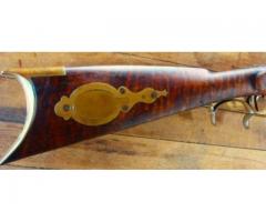 Beautiful 36 cal. Curly Maple Eastern Style Squirrel Rifle Patch Box