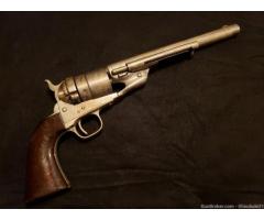 COLT 1860 ARMY SECOND MODEL RICHARDS CONVERSION, NICKEL PLATED