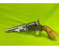 SERIAL NUMBER 1 ANTIQUE COLT NAVY COPY ENGRAVED NICKEL BELGIUM BREVETTE