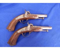 1850s French Officer 60 Caliber Pistols 2-Set Pair