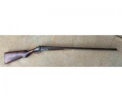 Antique Belgian Bayard Arms SxS 12GA Hammer Shotgun double Barrel