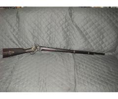 SHARPS 3 BAND 52 CALIBER CIVIL WAR RIFLE IN EX CONDITION