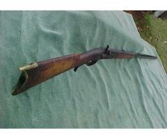 Old Kentucky Percussion Long Rifle 36 Cal 1800s w Octagon Barrel